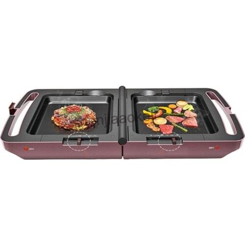 Multifunctional Electric Cooker Machine 220V Non-stick Automatic Electric Crepe Maker Meatball Machine Frying Plate 1PC