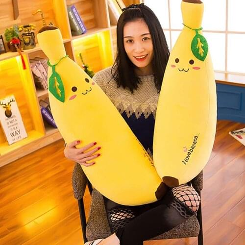 Cartoon Banana Stuffed Plush Doll Children Toy Sofa Pillow Decor Birthday Gift