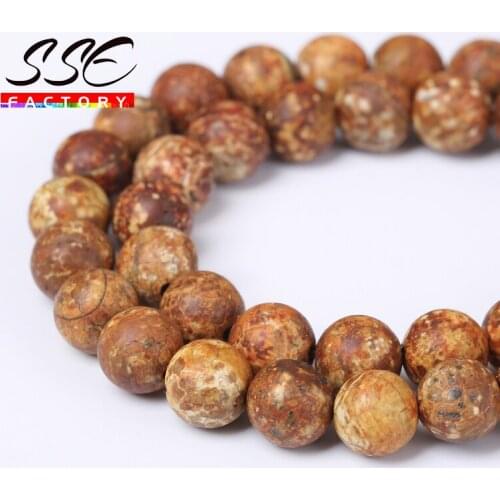 Wholesale Wood Texture Agates Onyx Stone Beads Round Loose Spacer Bead 6 8 10 12mm 15'strand DIY Bracelet For Jewelry Making
