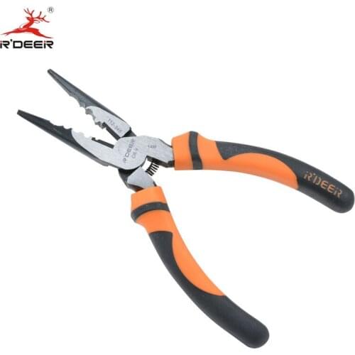 RDEER 6''/150mm Long Nose Cutting Pliers Chrome Vanadium Multitool Crimping Pliers For Wire Stripping Hand Tools