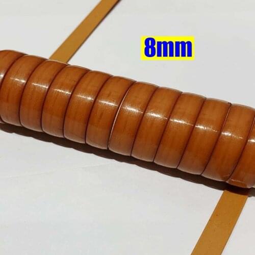 10 Meters Brown PE Flat Gradient Synthetic Rattan Cane Material Handmade Weaving Plastic Rope For Knit Repair Table Chair Basket