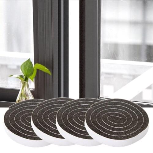 Self Stick Weatherseal Tape for Window Door Seals EVA Foam Windproof Noise Reduction Sealing Tape 15mm x 6mm 4m Black