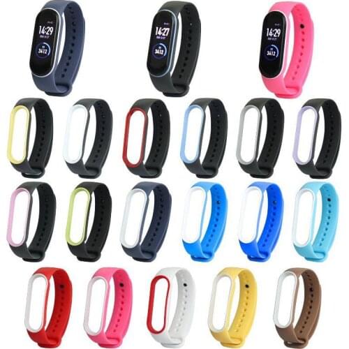For Xiaomi Miband 6 Silicone Wristband Replacement Soft Watchband Strap For Mi Band 5 6 NFC Bracelet Wrist Straps
