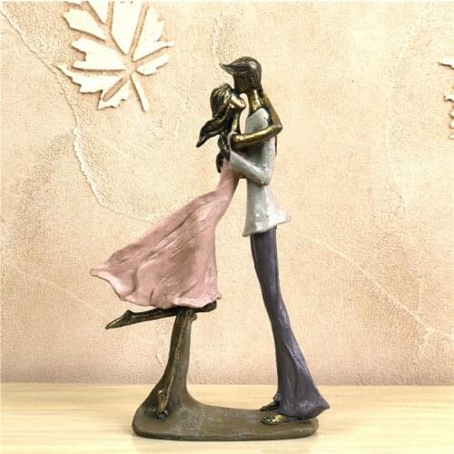 HONEY KISS LOVERS FIGURE SCULPTURE ABSTRACT CUDDLE COUPLE STATUE HOME DECOR FIGURINE SWEETHEART GIFT CRAFT ORNAMENT ACCESSORIES