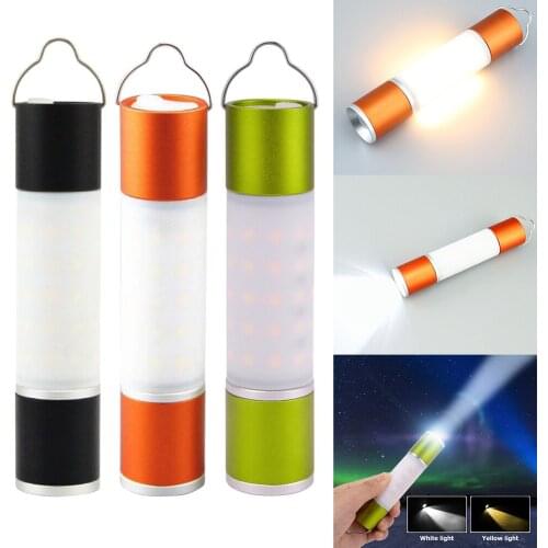 Portable LED Telescopic Flashlight USB Charging Zoomable Hanging Torch Outdoor Camping Tent Emergency Night Light Adventure Lamp