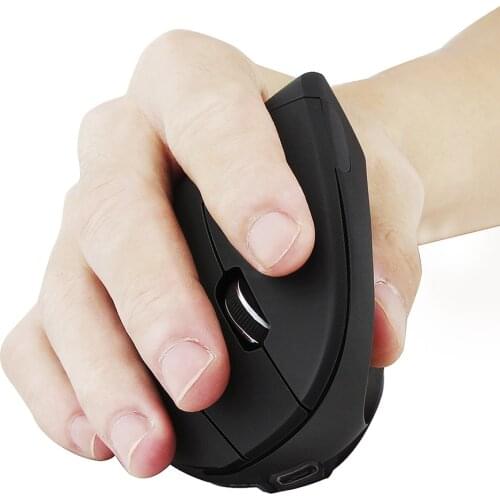 Vertical 2.4GHz Wireless Optical Mouse 3 Gears 1600 DPI Adjustable Rechargeable LED Gaming Ergonomics Mice For PC Gaming Mouse