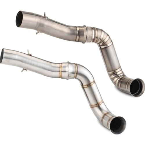 For KTM 790 Duke Motorcycle Exhaust Pipe Middle Link Pipe Delete Catalyst Slip On 51mm Muffler Stainless Steel Titanium Alloy