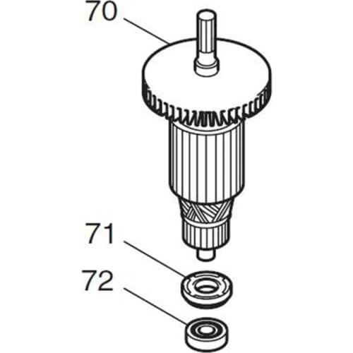 AC220-240V MAKITA 516803-7 Rotor Motor Armature for HR1202 HM1242C HM1202C Rotor