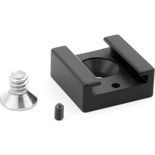 25 x 24.5 x 10mm Cold Shoe Mount Holder Adapter For Flash Microphone Camera Flash Light