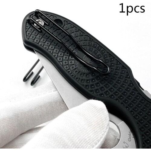 1 Piece Steel Wire Back Clip For Spyderco Knife Custom Folding Pocket Knife Back Clip Tool DIY Accessories