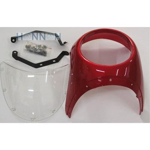 1pc High Quality Retro Cafe Racer Fairing Universal fit 7" Headlight Handlebar Fairing&Screen for Covers & Ornamental Mouldings