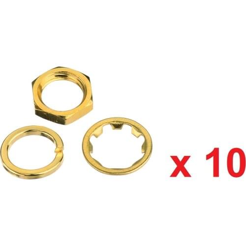10 sets SMA female nut with spring washer and toothed washer for SMA antenna mounts