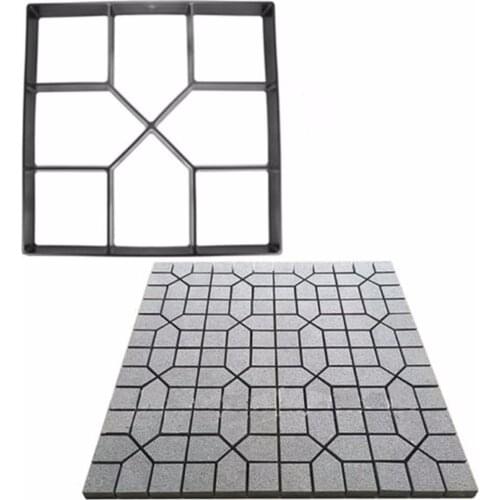 10PCS Garden Path Maker Mold Pavement Concrete Mould DIY Manually Paving Cement Brick Stone Road Concrete Molds Pathmate Moulds