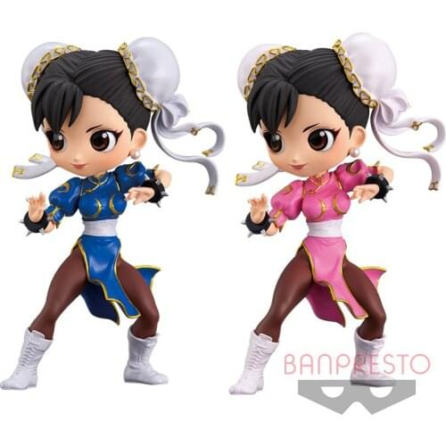 12cm BANDAI Q posket Street Fighter Chun-Li Action PVC Collection Model Toy Anime Figure Toys For Kids