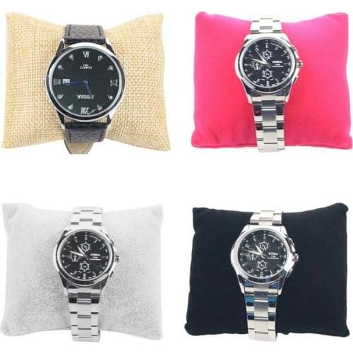 20pcs/Lot Small Linen Velvet Bracelet Waist Watch Pillow Shape Holder Jewelry Display Jewellery Show Factory Wholesale Price