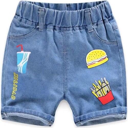 2021 Girls Shorts Flower Girls Pants New Summer Kids Short Denim Shorts For Girl Short Boys Jeans Children Pants