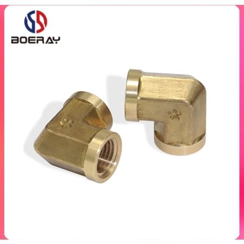 2pcs 1/8" 1/4" 3/8" 1/2" NPT Female Thread Hose Pipe Tube Fitting Forged 90 Degree Elbow (Model:3520)