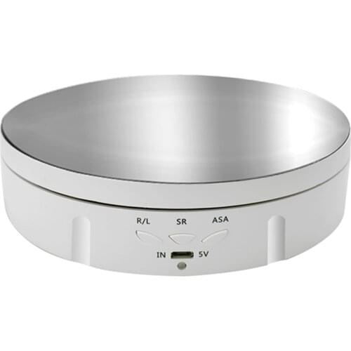 360° Electric Rotating Turntable USB Charging Rotating Display Stand 3 Speed Adjustable for Photography Display Jewelry Watches