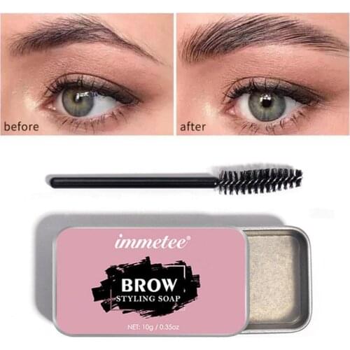 3D Brows Makeup Balm Styling Brows Soap Kit Waterproof Eyebrow Cream Natural Dense Lasting Eyebrow Setting Gel