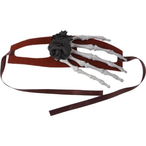 896A Pet Halloween Funny Bones Hand Flower Interesting Party Decoration Kittens Gift