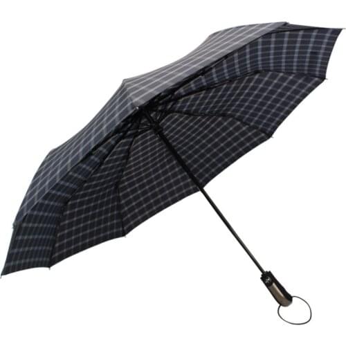 Wind Resistant Automatic Umbrella Rain 3Folding windproof Umbrellas Compact Large Travel Business Umbrella