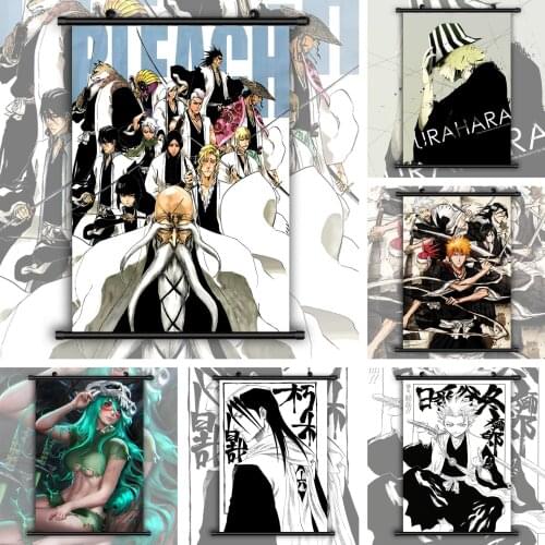 Bleach Collections Rukia Aizen Ichigo Renji Anime manga wall Poster Scroll F