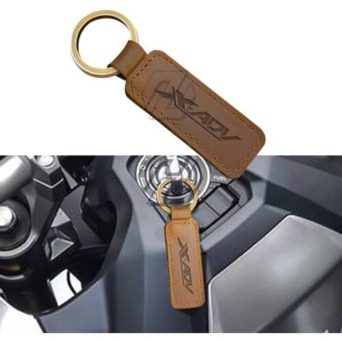 Motorcycle Keychain Cowhide Key Ring Case for Honda X-ADV XADV 150 250 300 750