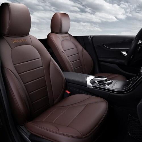 5Seats( Front+Rear) Special customize Genuine leather car seat covers car-styling for Mercedes-Benz C-Class car accessories