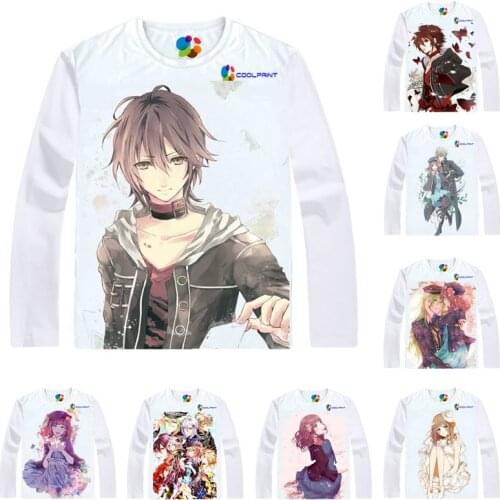 Coolprint Anime Shirt AMNESIA T-Shirts Multi-style Long Sleeve Shin Heroine Cosplay Motivs Kawaii Shirts