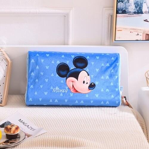 Disney Childrens Latex Pillow Kindergarten Memory Pillow Primary School Natural Baby Cartoons Pillow 3-12 Years Old