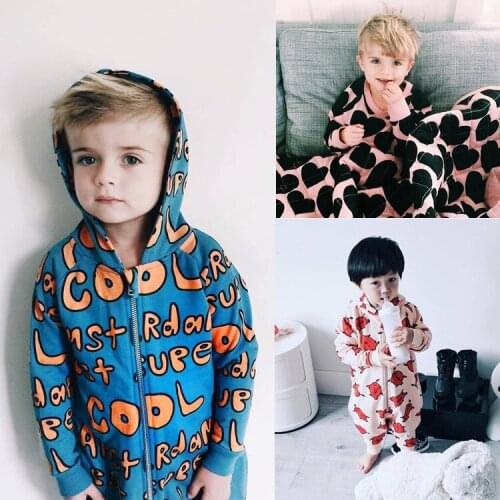 Baby Clothing 2017 New Newborn Baby Boy Girl Romper Cartoon Clothes Long Sleeve Infant Product Children Playsuits Jumpsuits