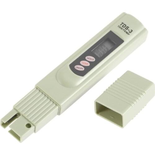 DHL 50PCS Portable Digital LCD Water Quality Testing Pen TDS Meter Tester 0-9990 PPM Temp