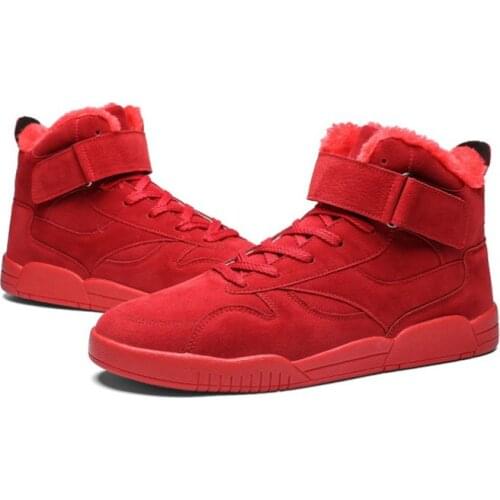 DOGEEK High Top Men Classic Suede Leather Men Casual Shoes Fashion Ankle Boots Lace up Autumn Sport Waterproof Men Sneakers