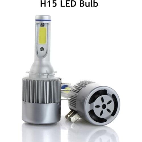 2PCS 50W Dual Beam H15 LED Canbus Day time Running Lights Car Headlight For Mazda 6 CX5 Mercedes A180 GLK Q7 BMW Golf Error Free