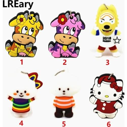 Hot cartoon Cows football mascot USB flash drive usb 4GB drive pen 32gb 16gb memory stick usb 2.0 u disk souvernir gift