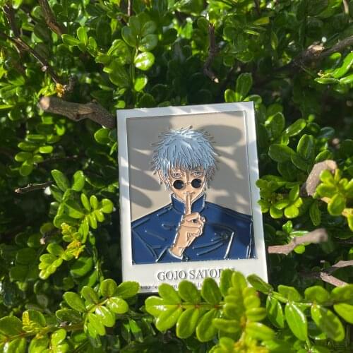 Hot Anime Jujutsu Kaisen Geto Suguru Gojo Satoru Metal Badge Button Brooch Pins Collection Medal Costume Souvenir Toy Gift