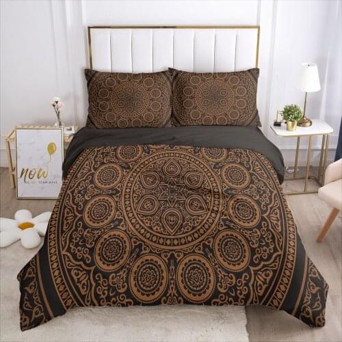 Custom Bedding Set 3D HD Black Golden United States Queen King Size Blanket Duvet Cover Pillowcases Bedclothes Drop Ship