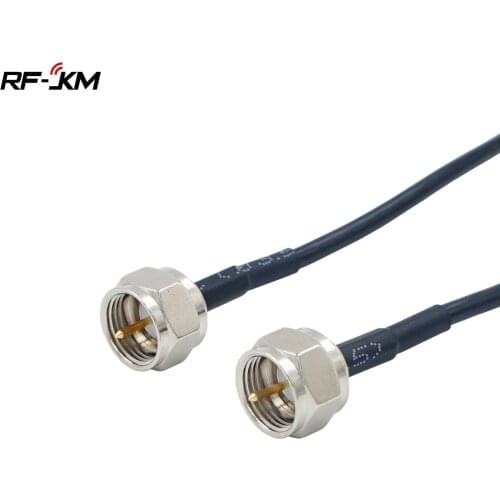 F Male to F Male Telecom Antenna Pigtail RG174 Coaxial Cable Connector jumper RF high frequency signal line
