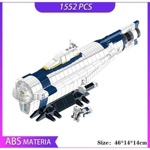 MOC Bricks Cyclopse Submarine Model Diy Building Blocks 1552pcs Famous Movie Collection Model Kids Educational Toys Idea Gifts