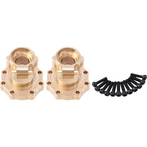 Brass Rear C-Hub Hub Carrier Cover Inner Portal Housing for 1/10 RC Crawler Traxxas TRX4 TRX6 Upgrade Parts