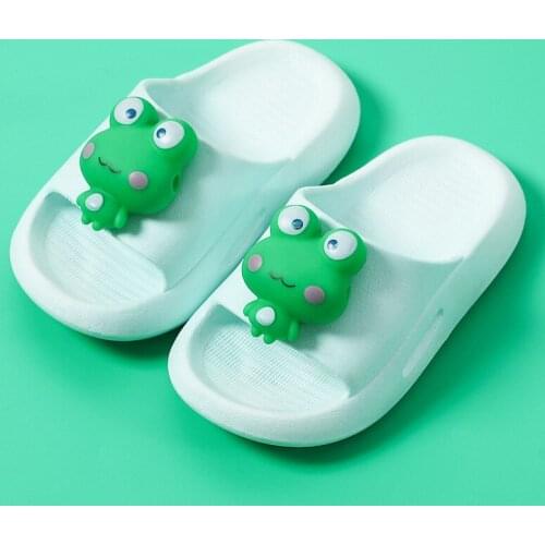 New Summer Kids Sandals Girls Cute cartoon animal Rabbit Beach Slippers Boys Duck Slippers for Bath Swimming Indoor Size 25-35