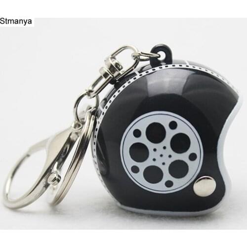 Hot Helmet Key Chain Plastic Motorcycle cute Keychain Men key holder Women Key Ring Trendy Key ring For Car Purse Bag Gift