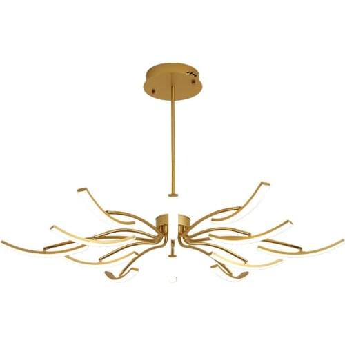 Matte Black/White Finished Modern Led Chandelier for living room bedroom study room Adjustable New Led Chandelier Fixture