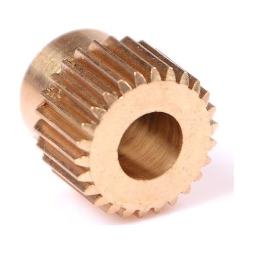Copper Extrusion Head Gear 26 Tooth Bore 5mm 3D Printers Accessories Parts Diameter 11mm For MK8 Extruder Part 26Teeth Brass