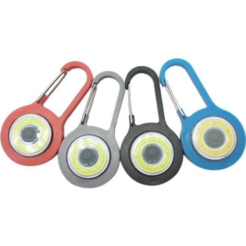 Mini Flashlight Carabiner Light 3 Lighting Mode LED Flashlights Backpack Torch Outdoor Keychain Lantern Pocket Lamp With Battery