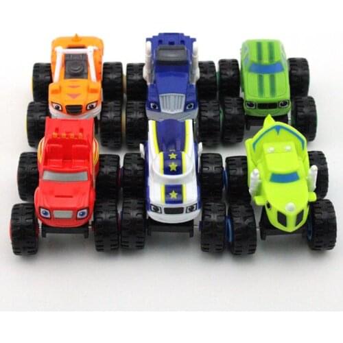 Monstere Machines Car Toys Russian Miracle Crusher Truck Vehicles Figure Blazed Toys For Children Birthday Gifts Blazer Kid Toys