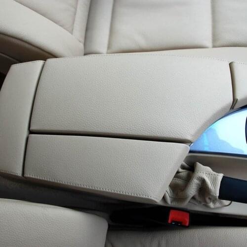 Soft Leather Armrest Cover For BMW 5 Series E60 2004 2005 2006 2007 2008 2009 2010 Car Center Armrest Box Pad Skin Cover Trim
