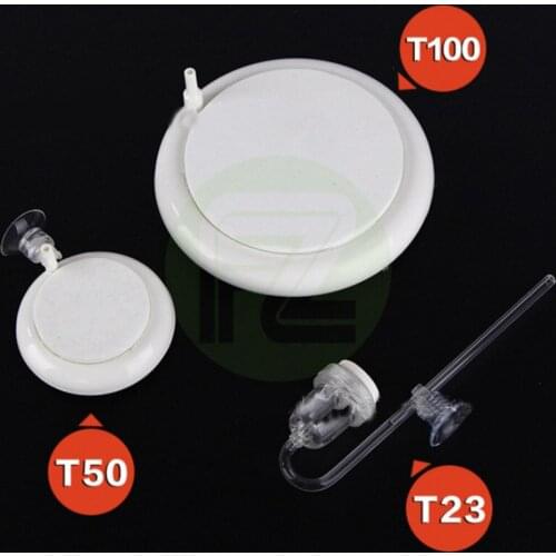 Aquarium Air Stone Kit, Fish Tank Bubbler Nano Furnace Flue Round Air Stone Disk Set Ultra-High Dissolved Oxygen Diffuser