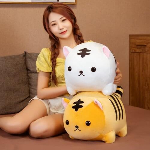 40/50cm Stuffed Soft Down Cotton Fat Tiger Plush Pillow Lovely Tiger Sofa Cushion Nice Christmas Gift for Girl Baby Kids