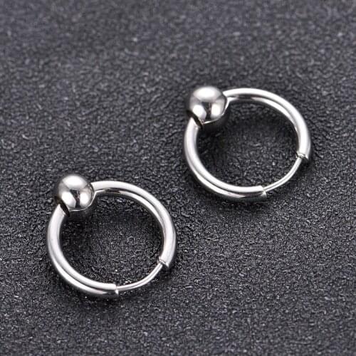 Simple Hoop Earrings for Women Men Punk Circle Charming Chic Party Jewelry Accessories